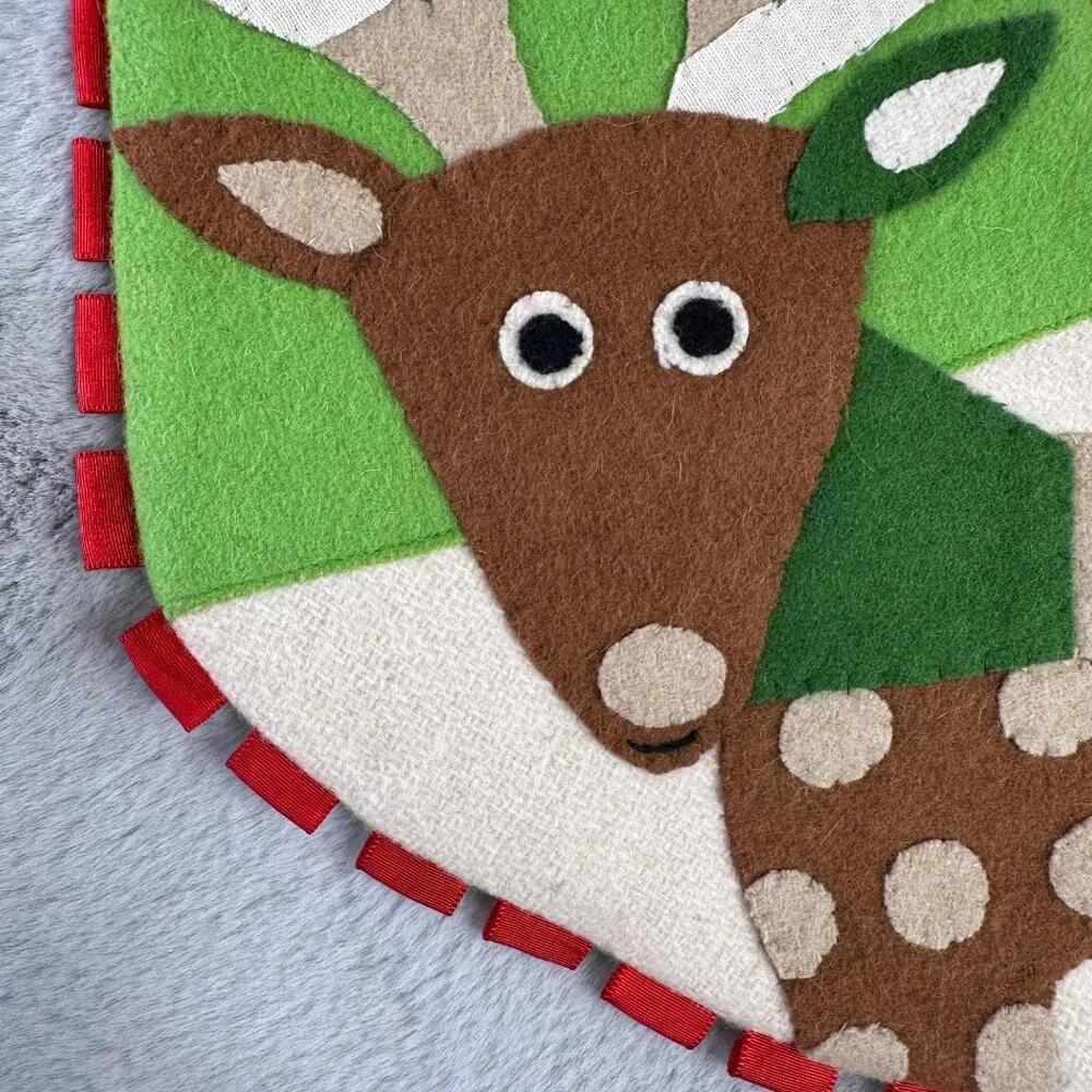 The Company Store Holiday Wool Felt‎ Stocking Personalized Meghan Embroidered